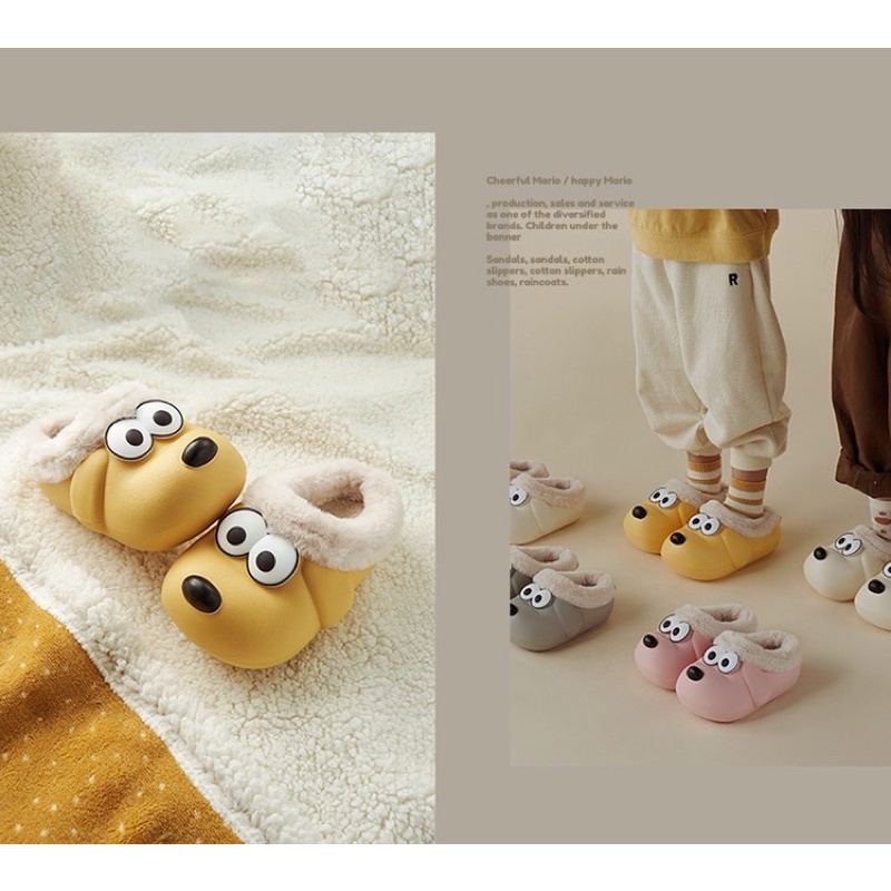 Dép sục cún con cho bé và người lớn