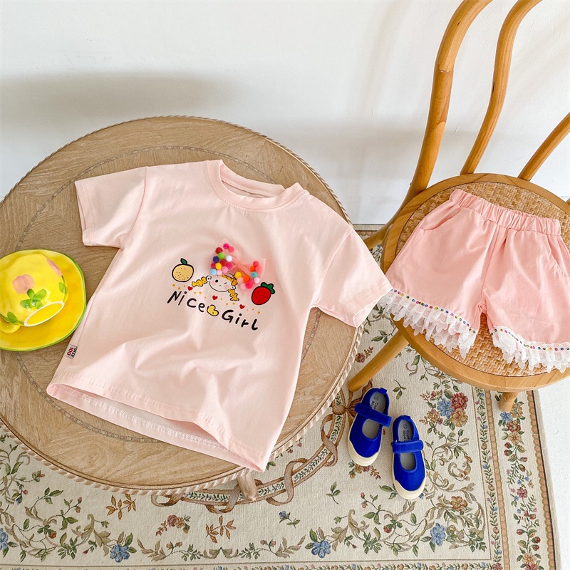 Áo Thun Tay Ngắn Thoáng Khí Thoải Mái Đính Nơ Nhiều Màu Dễ Thương Thời Trang Mùa Hè 2022 Cho Bé Gái