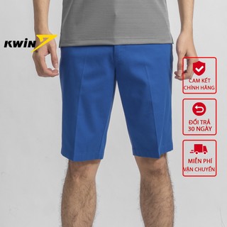 Quần đùi lửng nam KWIN short khaki nam phom dáng regular fit chất liệu cotton thấm hút mồ hôi vượt trội KSO002S9