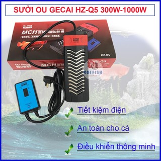 Sưởi cho bể cá trong nhà ou gecai hz-q5 300w-1000w