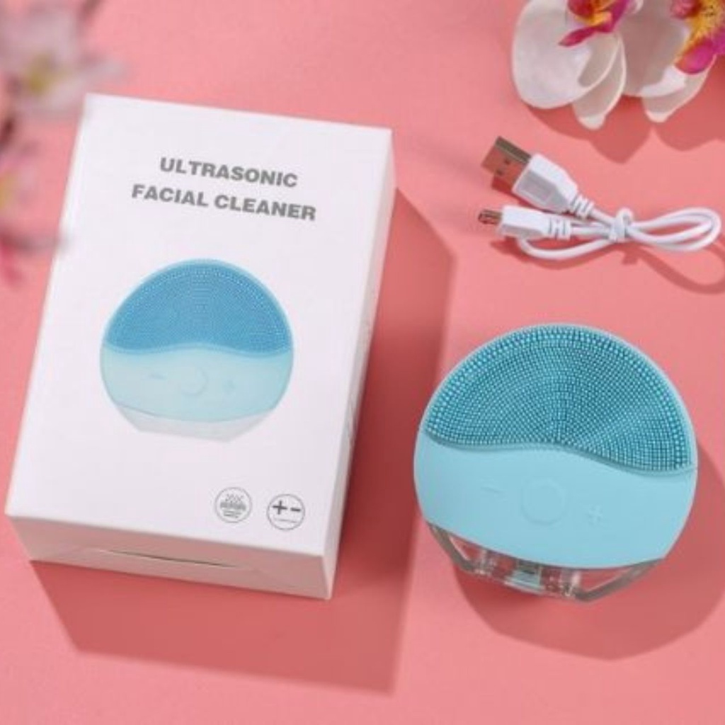 Máy rửa mặt - Massage Rung sóng siêu âm 12 Chế Độ Làm sạch sâu tẩy tế bào chết (BH 1 đổi 1)