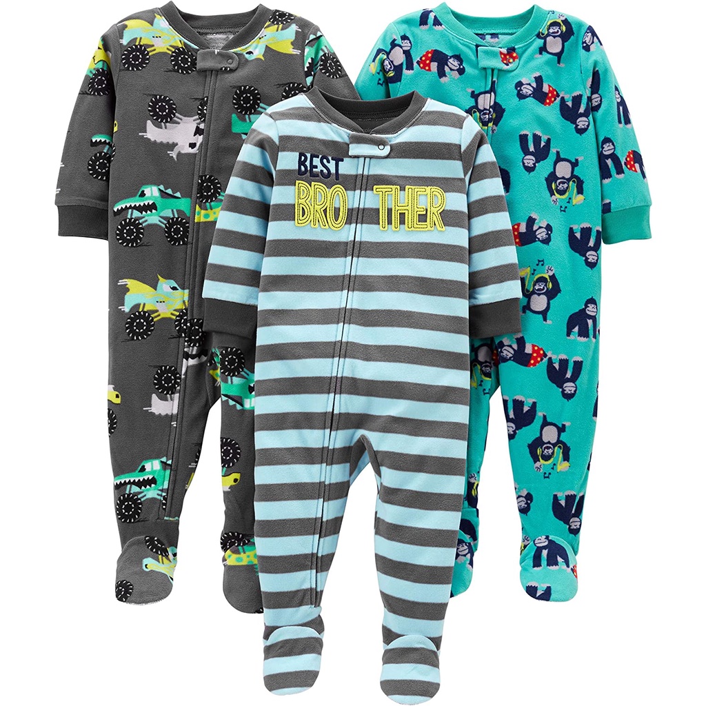 link 6- Bộ body cho bé SIZE ĐẠI 18m - 5T body nỉ bông bé trai bé gái sleep nỉ liền quần liền tất k tất hình thú shopNEM