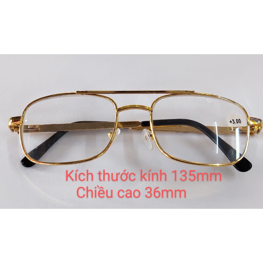 kính lão lắp sẵn tròng thủy tinh