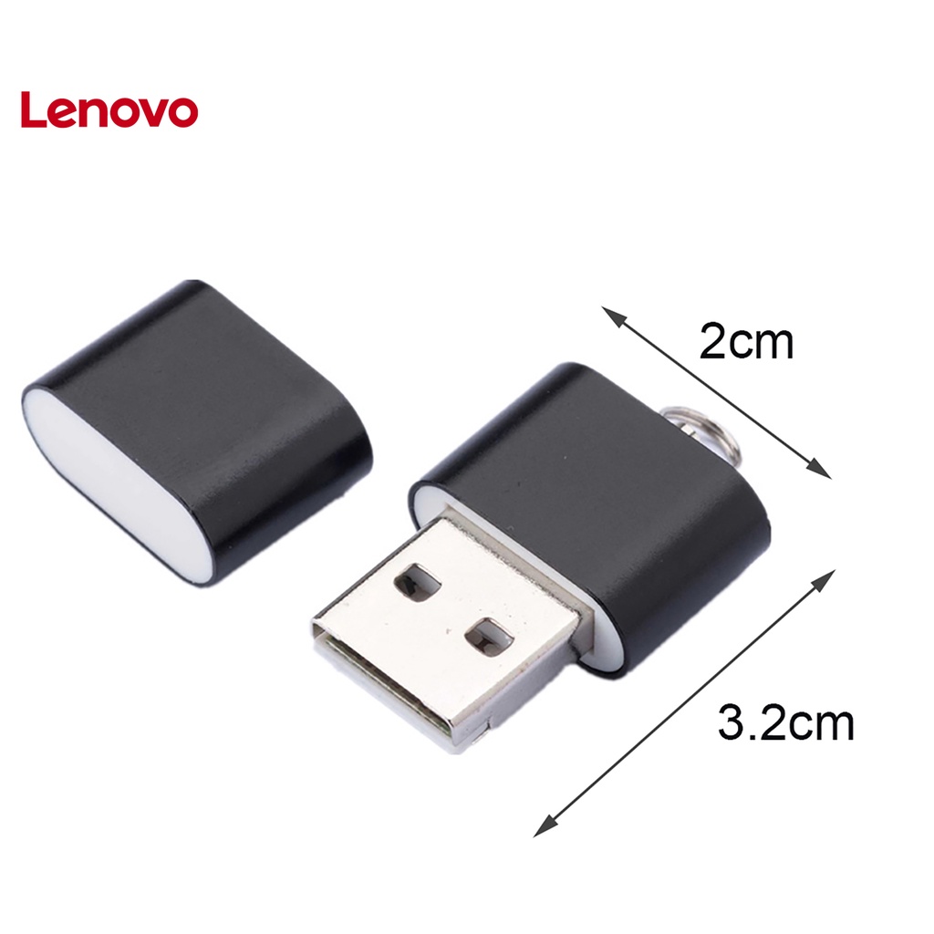 Đầu đọc thẻ nhớ Lenovo mini bằng hợp kim nhôm tiện lợi