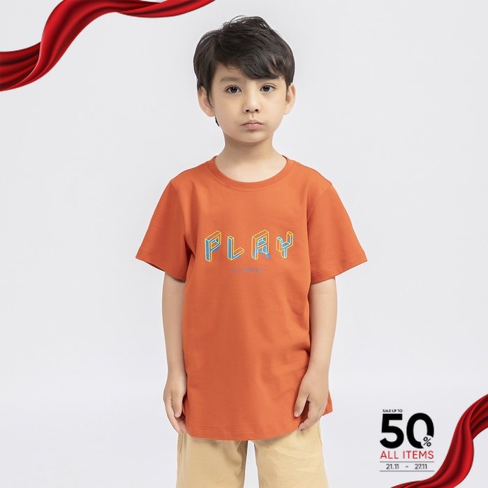 Áo thun ngắn tay ARISTINO - KIDMAN phom vừa vặn, 100% cotton mềm mại, thấm hút tốt - DTS019S1