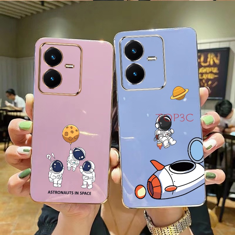 Ốp lưng Vivo y22s Ốp Điện Thoại Họa Tiết Nasa Cho Vivo Y22 Y21 Y21s Y33S t1x Y20 Y12S Y12A Y20S G Y16 Y15S Y01 Y01A Y12 Y11 Y02S Y17 Y15 u10 xq