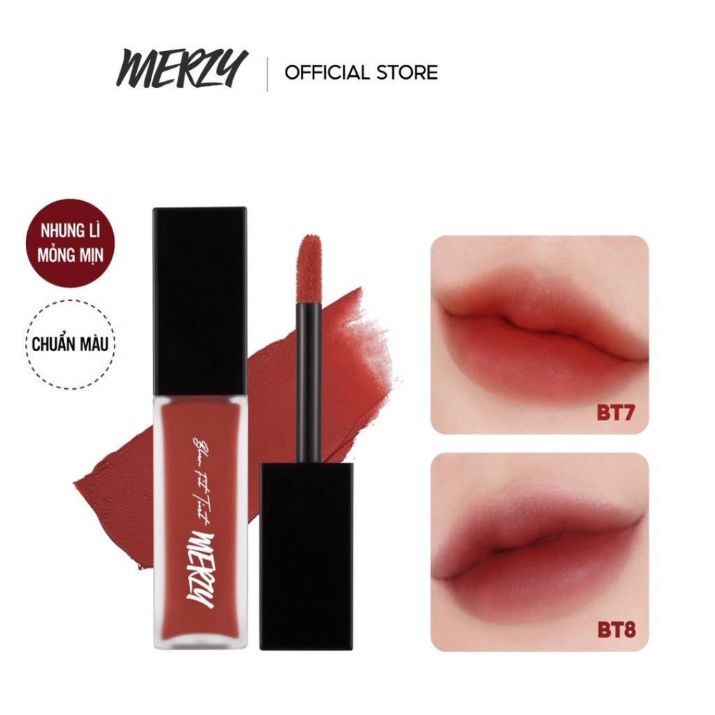 Son Kem Lì Mịn Mượt Merzy Blur Fit Tint 6g