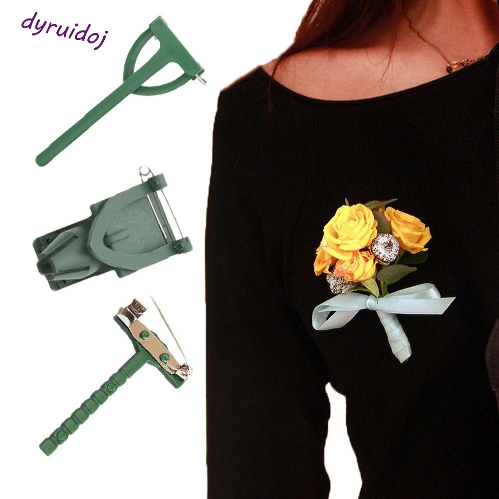Set 100 Ghim Cài Áo Hình Chữ T Phối Hoa Giả Đa Năng DYRUIDOJ1