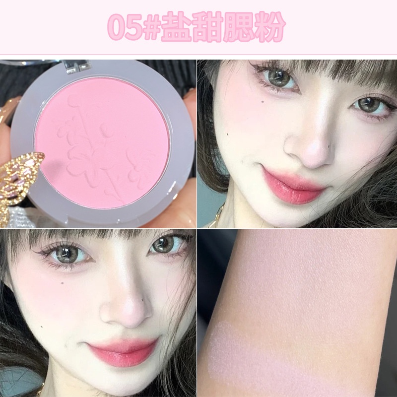 Bảng Phấn Má Hồng JIEDAZZLER Màu Sắc Tươi Sáng Lâu Trôi Tự Nhiên