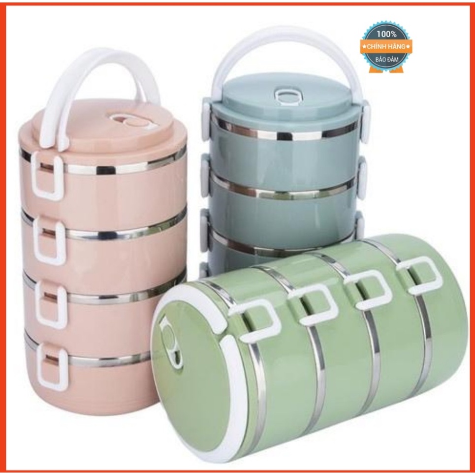 Hộp Đựng Cơm Cặp Lồng Cơm Giữ Nhiệt Lúa Mạch Ruột Inox Chất Lượng Số 1