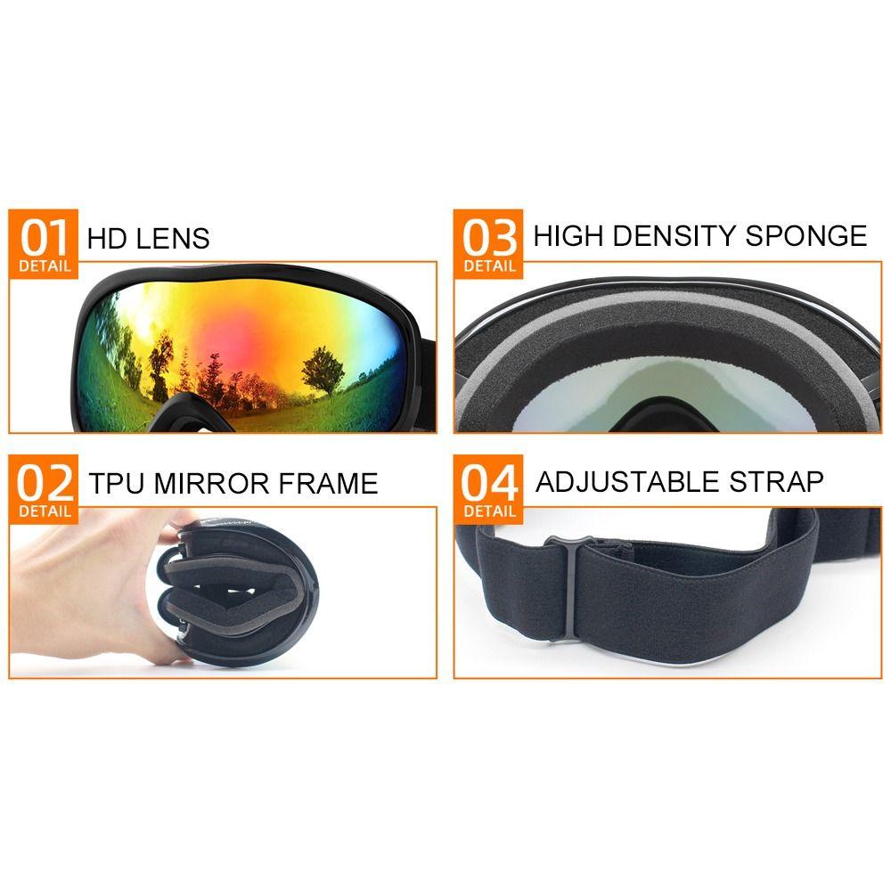 MAYSHOW Kính Bảo Hộ Chống Tia UV Khi Trượt Tuyết