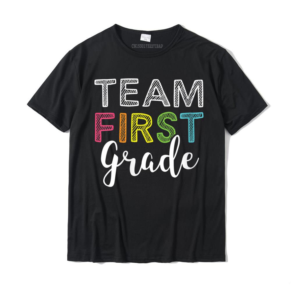 Áo Thun Cotton Cổ Tròn In Hình LYZH Team 1st First Grade Teacher Back To School Thời Trang Cho Nam Và Nữ