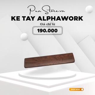 Kê tay gỗ Óc Chó AlphaWork cao cấp cho bàn phím cơ
