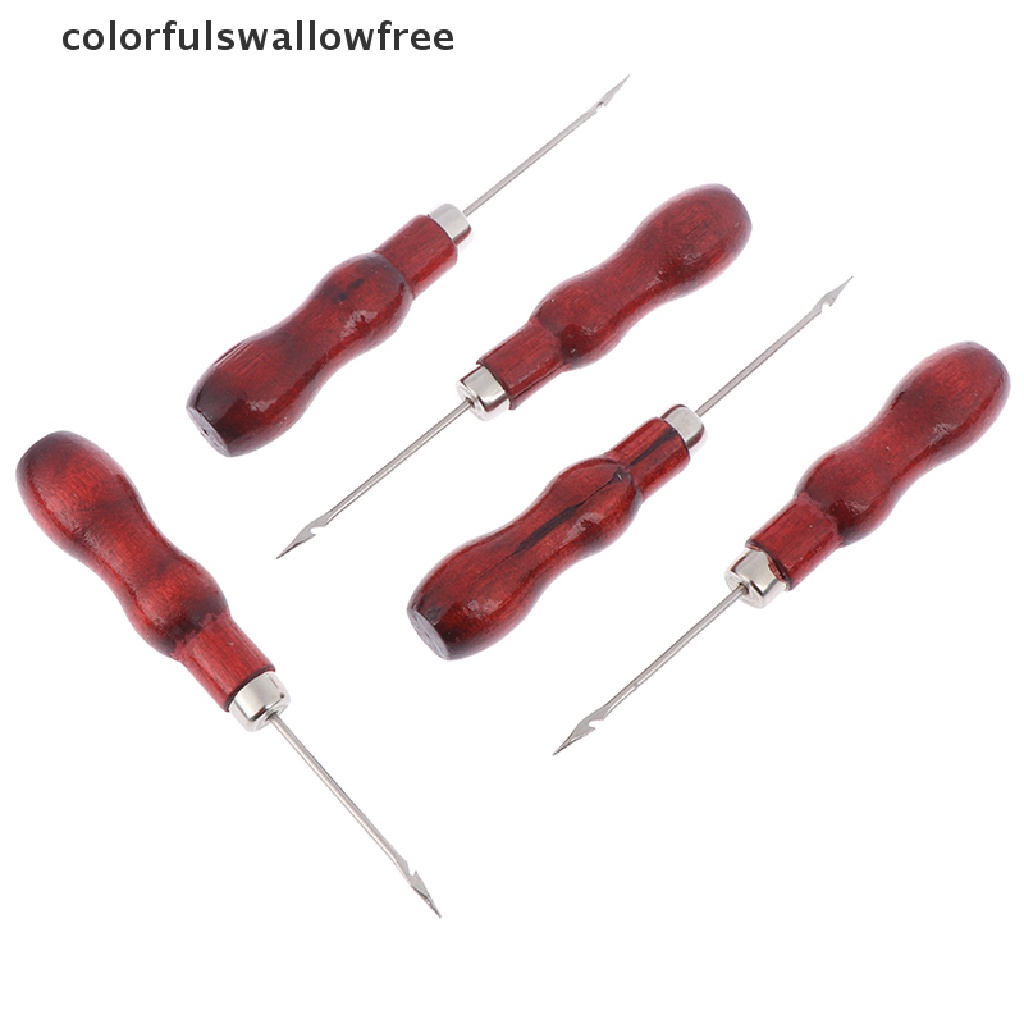 Bộ 5 Kim May Giày Da Thủ Công Đầy Màu Sắc awl ABC