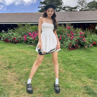 Originality - đầm trắng ngắn cột dây - marilyn strapy dress