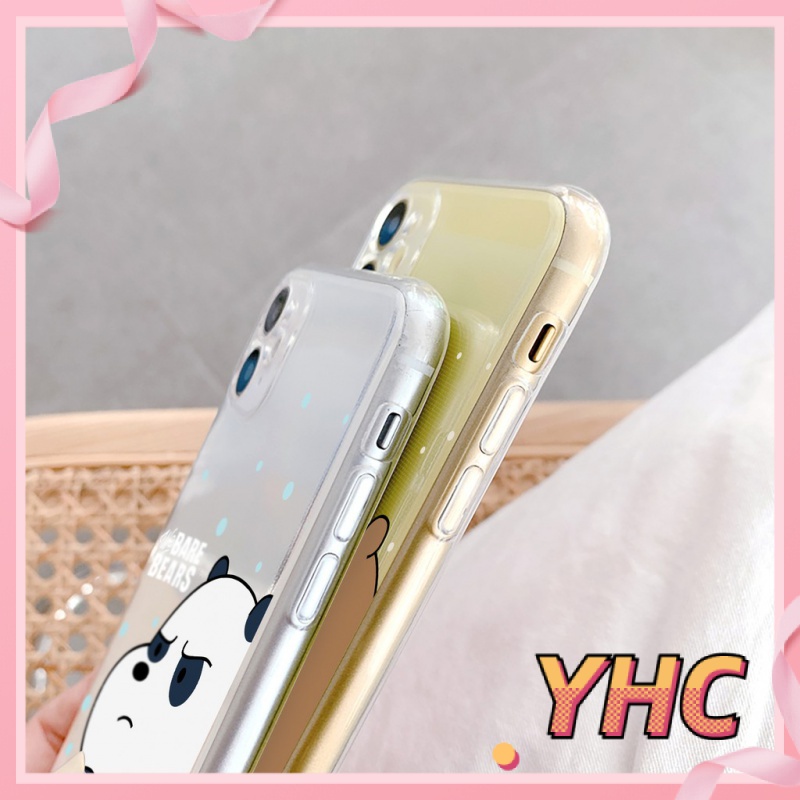 Ốp Điện Thoại TPU Trong Suốt Hình Gấu Dễ Thương Cho iPhone 6splus 7 7plus 8 8plus X XS 11 12 Pro Max Plus Promax-965