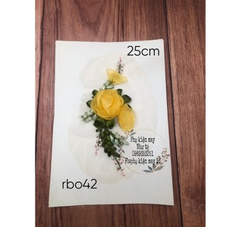 hoa ruy băng 2 hoa 25cm