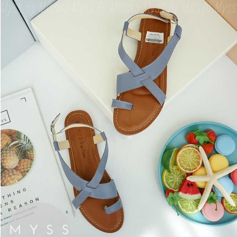 Giày sandal xỏ ngón phối quai chéo cao cấp thời trang MYSS - SDDT03