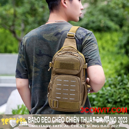 Balo đeo chéo thời trang phong cách chiến thuật 2023