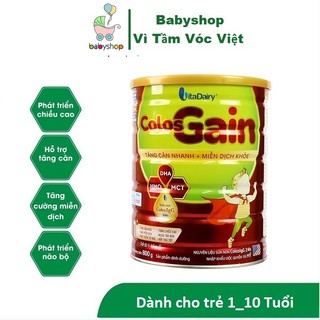 [Quét mã Tích Điểm] Sữa Bột Colosgain Colos Gain 0+, 1+ Lon [800g].....:
