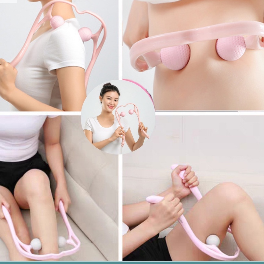 Dụng Cụ Massage Cầm Tay Đa Năng, Massage Cổ Vai Gáy, Chất Liệu Nhựa Nguyên Sinh An Toàn Cho Da