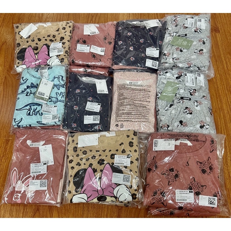 Áo khoác có mũ hoạ tiết minnie xinh xắn cho bé gái săn sale China sz 2-3y