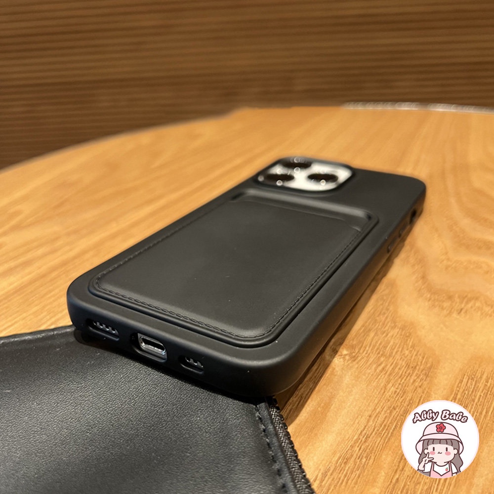Ốp Điện Thoại TPU Silicon Mềm Chống Bụi Có Ngăn Đựng Thẻ Cho Iphone 14 Pro Max 11 7Plus 13 12 11 Pro Max