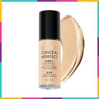 Kem nền Milani Conceal + Perfect 2in1 Foundation + Concealer 30ml - Lily Cosmetic
