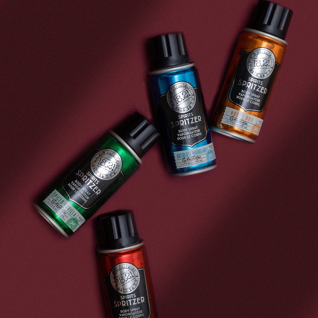Xịt khử mùi toàn thân hương nước hoa cho nam 18.21 Man Made Spirits Spritzer 100ml ngăn mùi hiệu quả