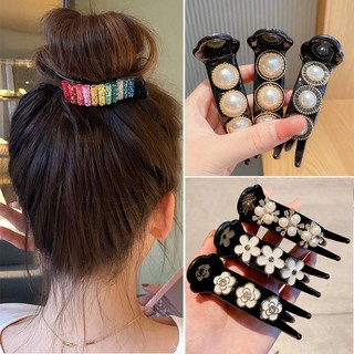 Kẹp Tóc Nơ Đính Đá Thời Trang Cho Nữ