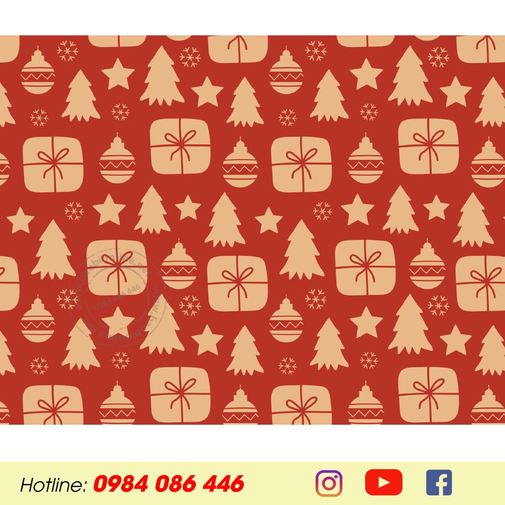 GIẤY GÓI QUÀ NGẪU NHIÊN MÀU SẮC | GIẤY GÓI QUÀ MANG HỌA TIẾT NOEL - BAOBIONLINE