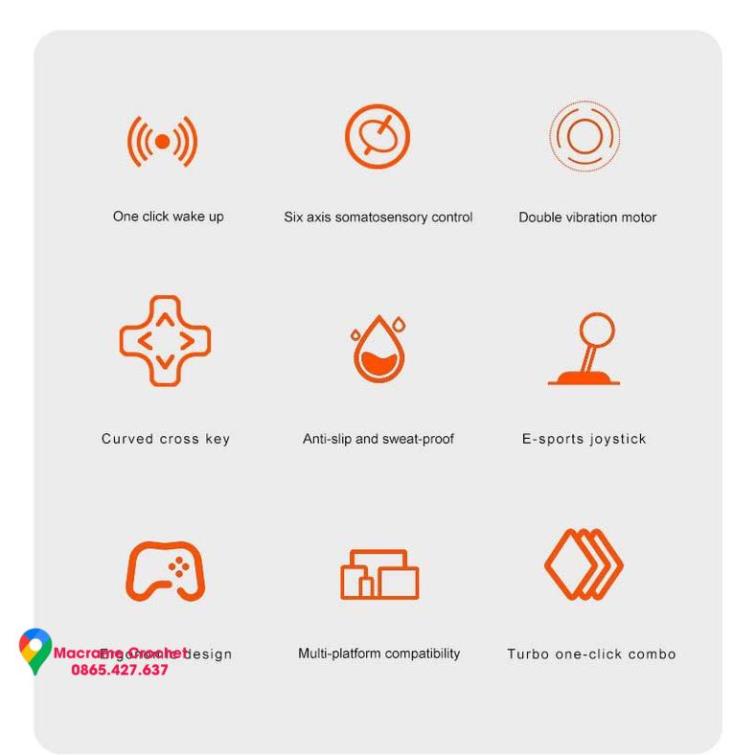 Tay cầm game DareU H101X Wireless Back ( Black / Pink) - Chính hãng BH 12T