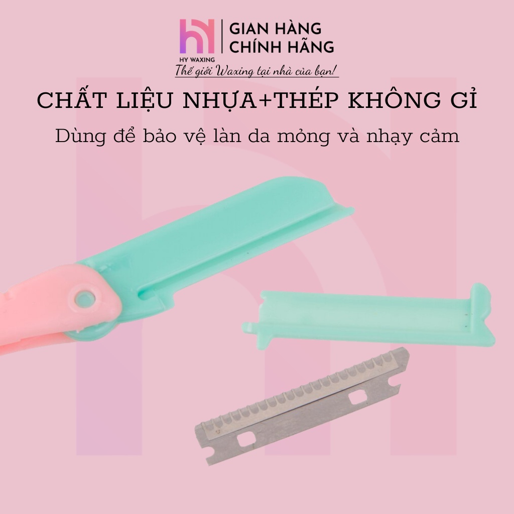 [CHE TÊN] Dao Tỉa Lông Mày, Cạo Lông Toàn Thân HY WAXING Tặng Kèm Lưỡi Dao Thay Thế 2697