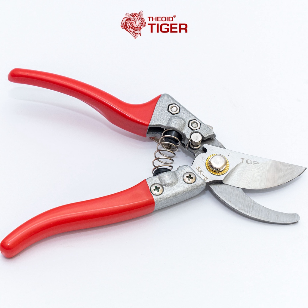 Dụng cụ làm vườn Theoid Tiger Kéo Cắt Cành, Lưỡi Kéo Sắc Bén Cắt Cành To Dễ Dàng