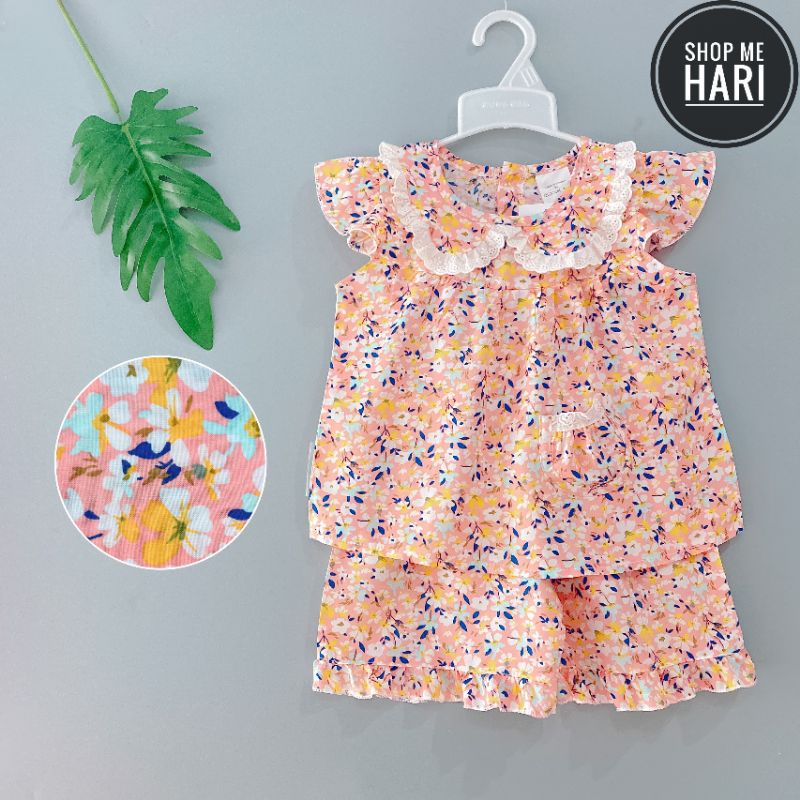 Bộ tole đùi cổ sen bé gái