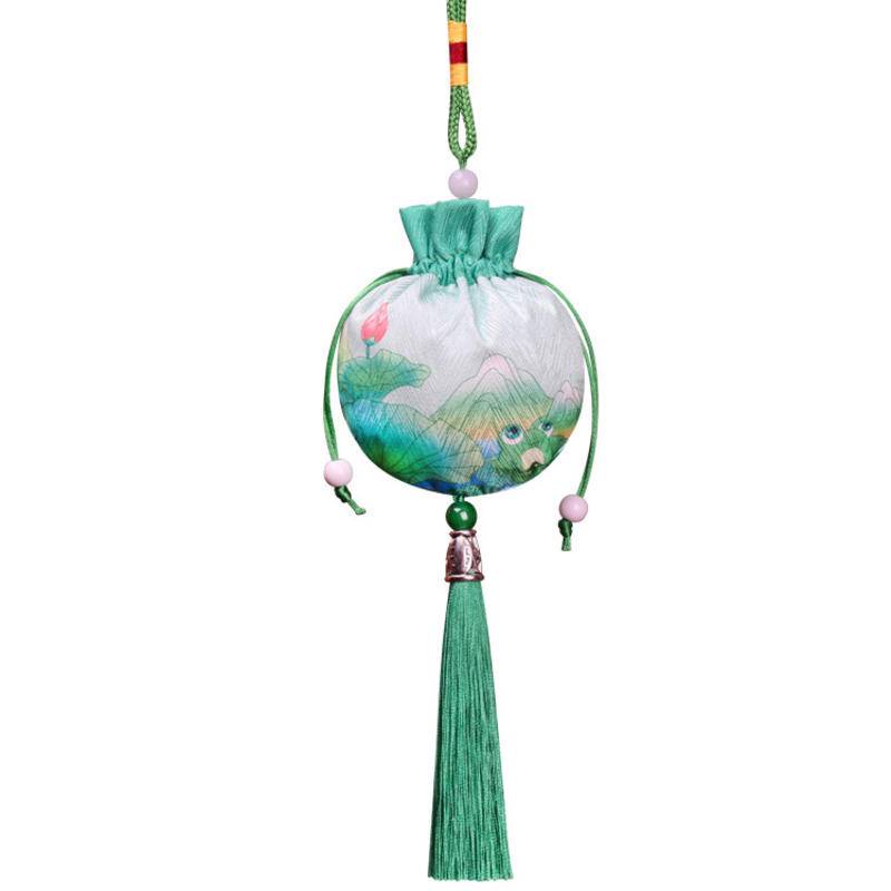 Túi Thơm Thêu Họa Tiết Xinh Xắn Dành Cho Xe Hơi