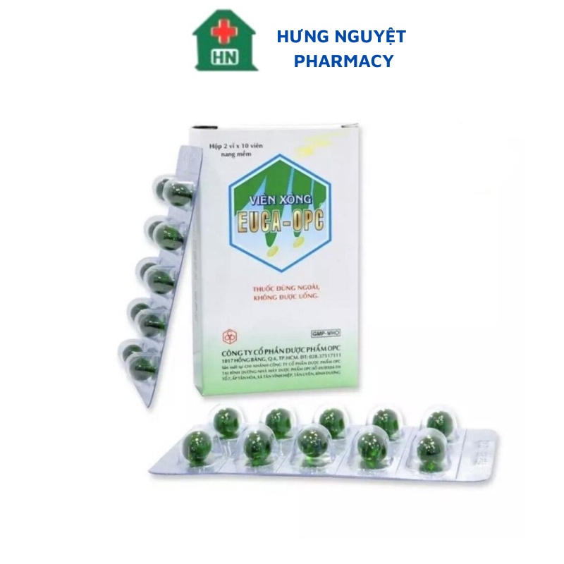 Viên xông EUCA OPC hộp 20 viên
