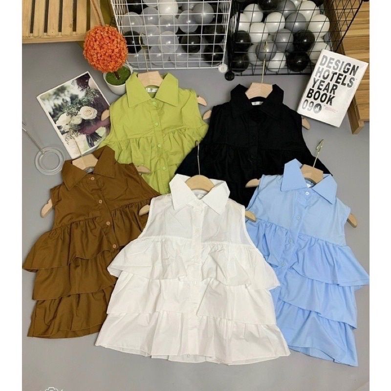 Áo SƠ MI BÈO 3 TẦNG SÁT NÁCH mát mẻ, trẻ trung năng động thời trang nữ.