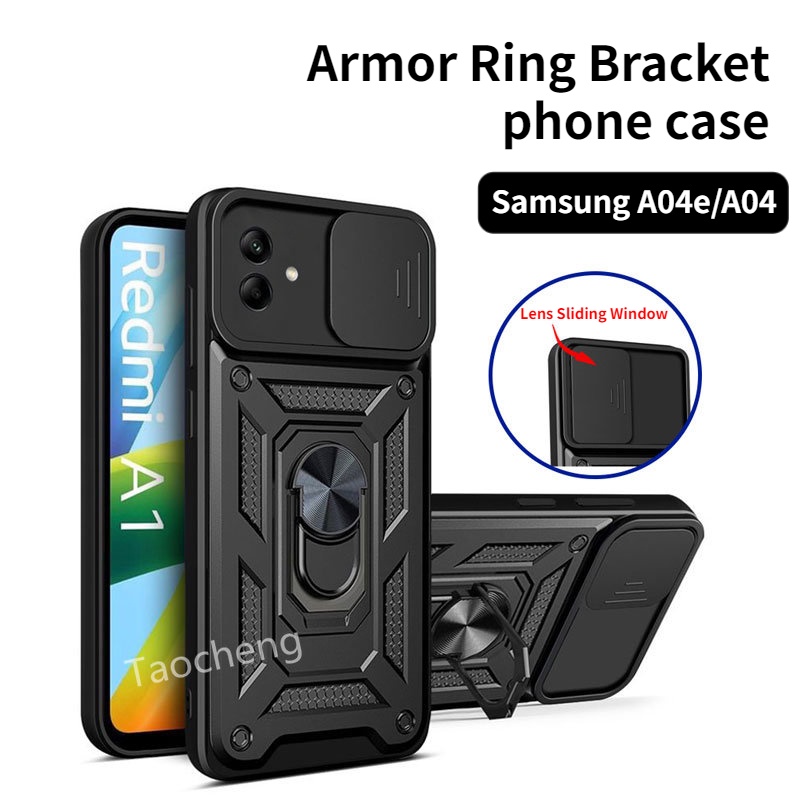 Ốp Điện Thoại Cứng Chống Sốc Có Cửa Sổ Dạng Trượt Cho Samsung Galaxy A04 s e A04e A04s SamsungA04e SamsungA04s 4G 2022