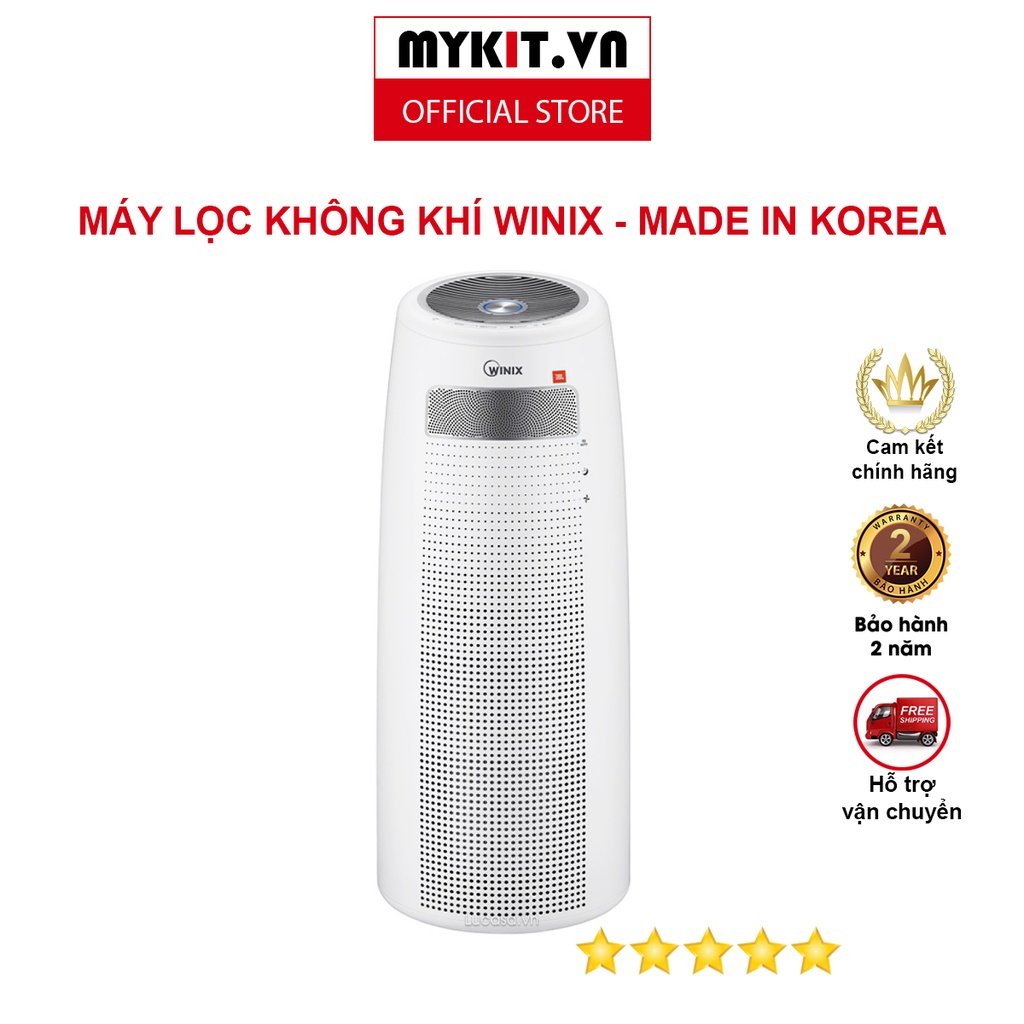 Máy lọc không khí Winix Tower QS-W ATSU305-HWV kết hợp loa âm thanh