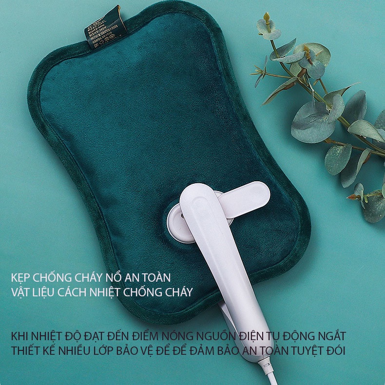 Túi Sưởi Làm Ấm + Xỏ Tay + Đai Bụng HZ008 - Bảo Vệ Sức Khỏe - Thiết Kế Chông Cháy Nổ - Giữ Nhiệt Lên Đến 8h