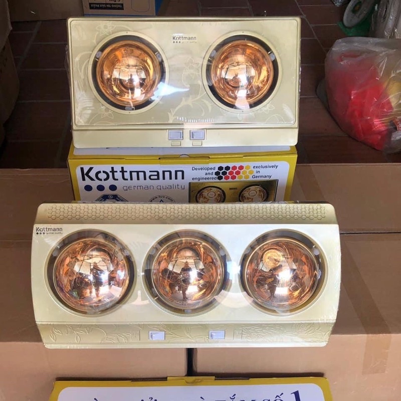 Bóng đèn sưởi, Đèn sưởi nhà tắm 2 bóng , 3 bóng cao cấp chống cháy nổ đui sứ