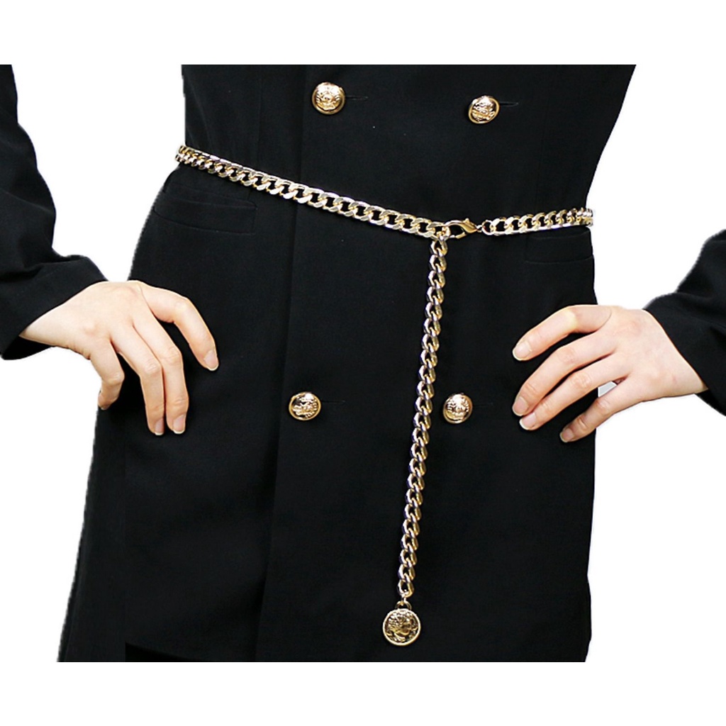 Đai váy Belt xích đơn 2 màu HOT HIT