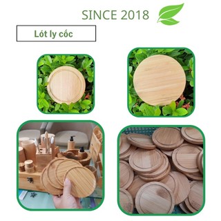 Đế lót ly ( cốc) gỗ tre
