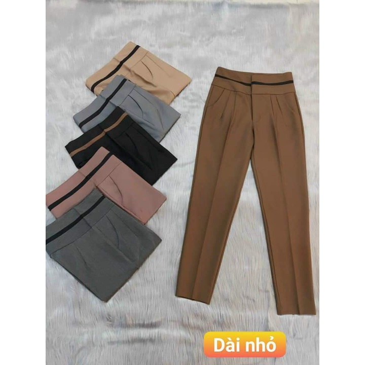 Quần nữ cạp cao Đi Làm Đi Học Dáng Tây Có Đến 85Kg