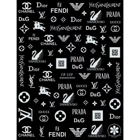 Sticker Thương Hiệu Louis Vuitton - Hình Dán LV Xinh Xắn