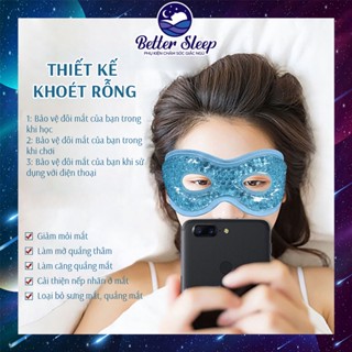 Mặt nạ làm mát dạng gel, túi chườm đá dành cho mắt cải thiện nếp nhăn cho mắt, giảm mỏi mắt và giảm quầng thâm#28 lỗ