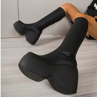 Bốt cao gót bằng da thời trang dành cho nữ 3.94 inches