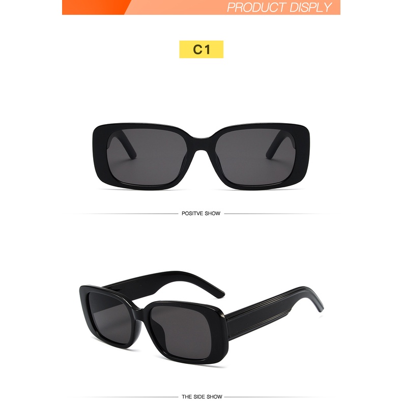 Kính Mát Gọng Vuông Nhỏ Phong Cách Hip Hop Cho Nam Nữ