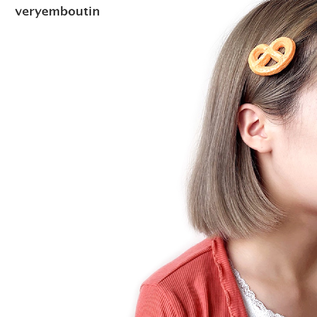 1 Kẹp Tóc Hình Bánh Quy Dễ Thương Sáng Tạo Cho Bé Gái